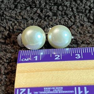 Vintage Silver Clip on Earrings Lot - 5 pair total